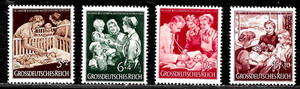 HICK GIRL-MINT GERMAN  SEMI-POSTAL  SC#B253-56  CHILD HEALTH CARE      X4490