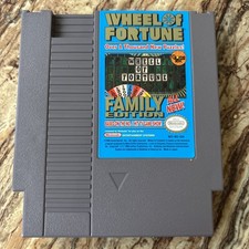 Wheel of Fortune Family Edition - 1990 NES Nintendo Game - Cart Only - Untested