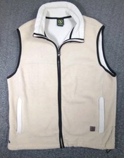 Aigle Fleece Beige Polartec Vest Full Zip & Z...
