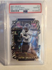2021 SELECT CLUB LEVEL ZEBRA DIE CUT DEZ FITZPATRICK ROOKIE SP RC PSA 10 LOW POP