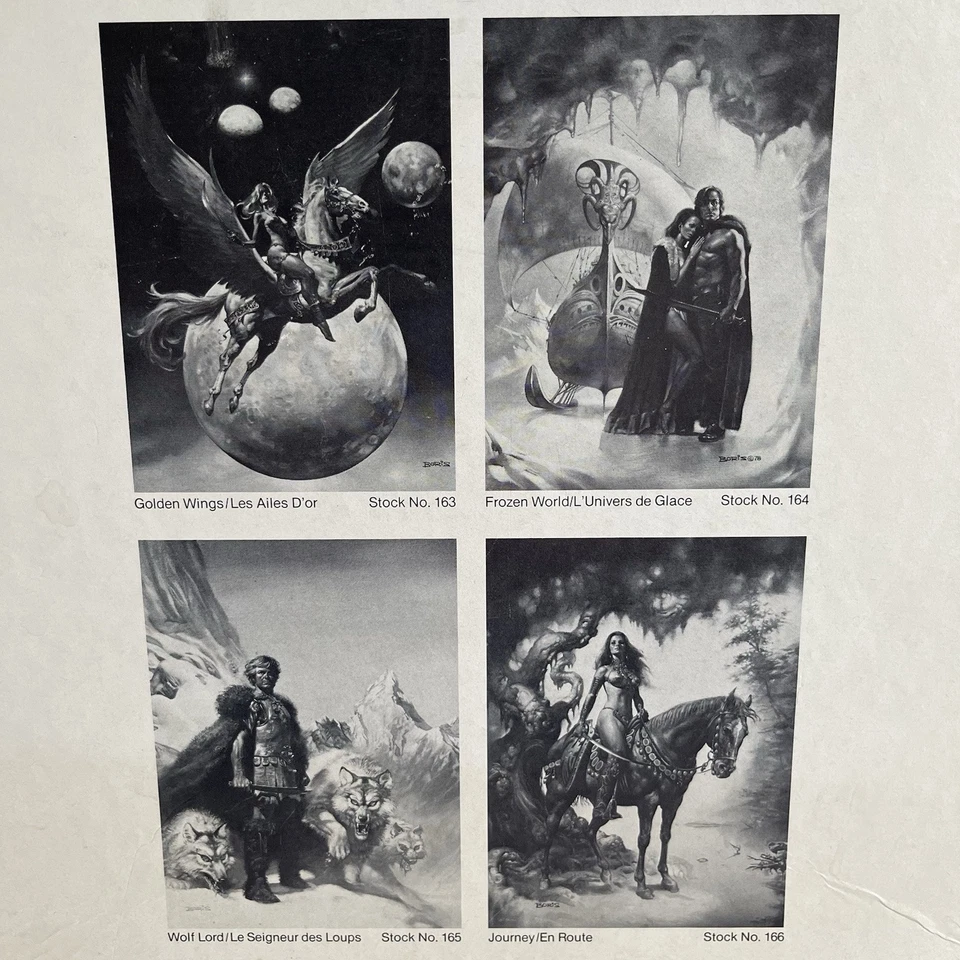 Vintage 1981 Boris Vallejo Golden Wings Fantasie Puzzle Space Goddess Pegasus - Image 3 of 4