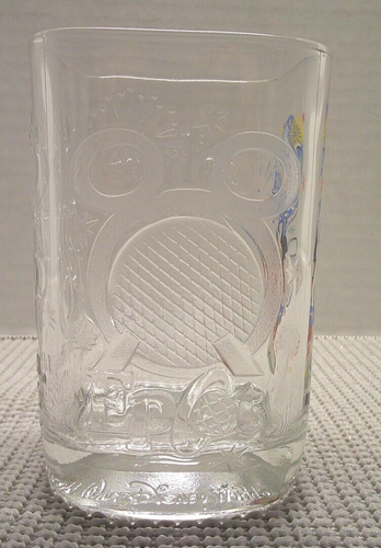 Mcdonalds Disney World 2000 Millennium Celebration Glass Square Mickey Epcot - Picture 4 of 7