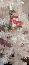 WOODLAND OWL ORNAMENT BY KURT ADLER-4" NEW-2018