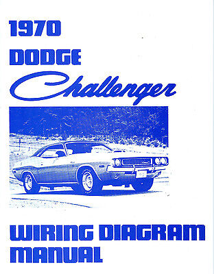 1970 70 DODGE CHALLENGER/RT WIRING DIAGRAM MANUAL | eBay