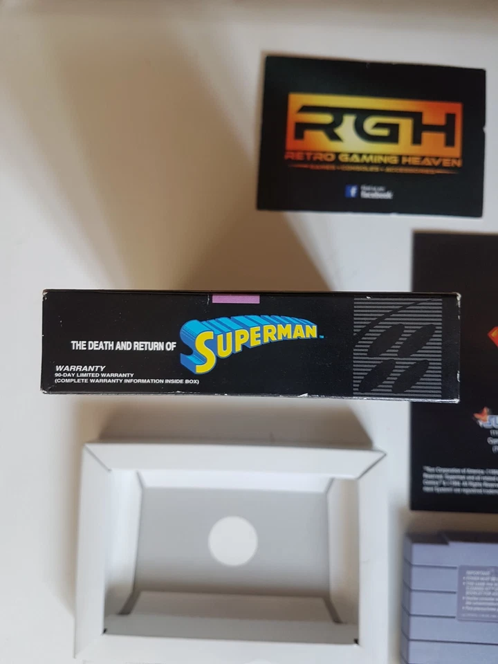 THE DEATH AND RETURN OF SUPERMAN SUPER NINTENDO USA SNES GAME NEAR MINT CON - Image 3 of 4