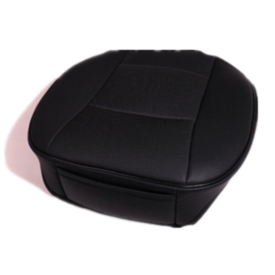 Universal Black PU Leather Seat Cushion & Protector Mat - Fits Most Car & Truck Front Seats! 8 thumbnail image