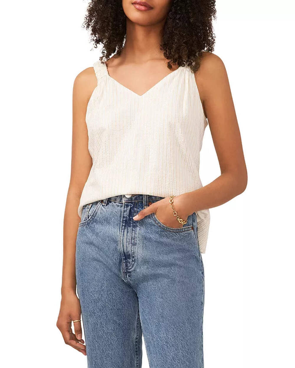 Майка на бретельках с рюшами от Vince Camuto 5B 2266