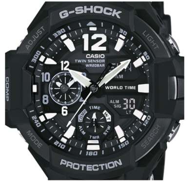 G-SHOCK GA-1100-1AJF 廃盤品 CASIO G-SHOCK GA-1100-1AJF SKY COCKPIT Black Resin Watch from