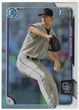 2015 Bowman Draft Chrome Prospect Refractor #95 Jack Wynkoop Rockies