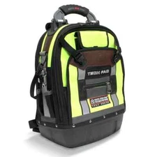 Veto Pro Pac TECH PAC HI-VIZ YEL Backpack Tool Bag (Hi-Viz Yellow), VPP10063