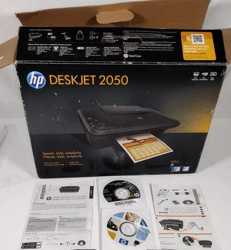 HP DeskJet 2050 All-in-One Druck Scan Kopie Tintenstrahldrucker mit Tinte NUR TEILE!!