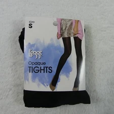 Leggs Tights Womens Small Black Opaque 1 Pair