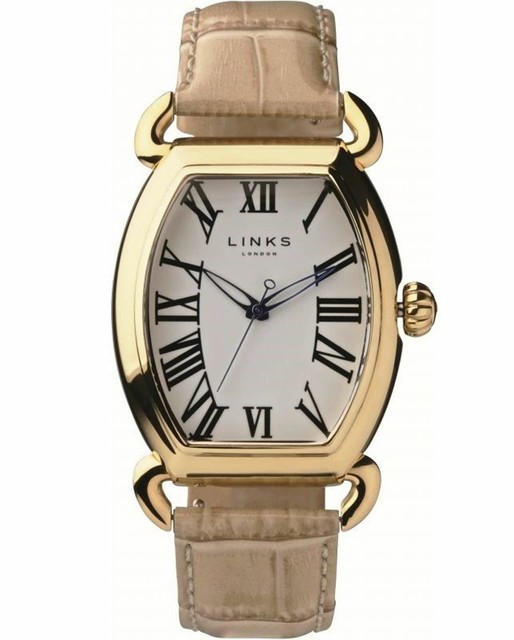 Links Of London Ladies Driver Ellipse Watch Gold Vermeil Almond Strap Rrp460 For Sale Online Ebay