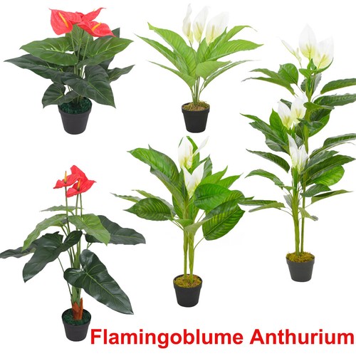 Künstlicher Baum/Blume im Topf Balkon Tisch Deko Künstliche Zimmerpflanze DE - Bild 8 von 253