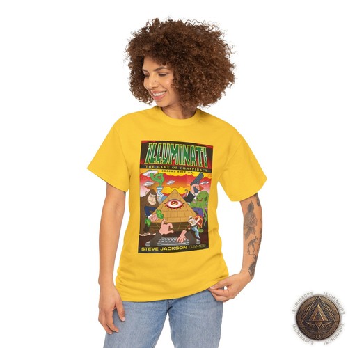 Illuminati The Game Of Conspiracy T-Shirt, 2nd Edition, Steve Jackson Games Tee - Picture 62 of 109