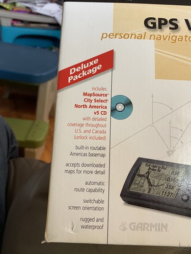 Vtg GARMIN GPS V Personal Navigator System - Picture 12 of 14
