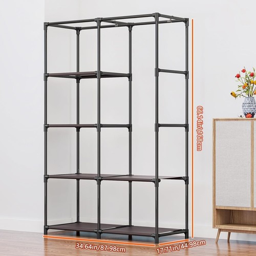 Guardador De Ropa Para Habitacion Closet Ropero Gabinete Portatil Modular NEW US - Picture 5 of 6