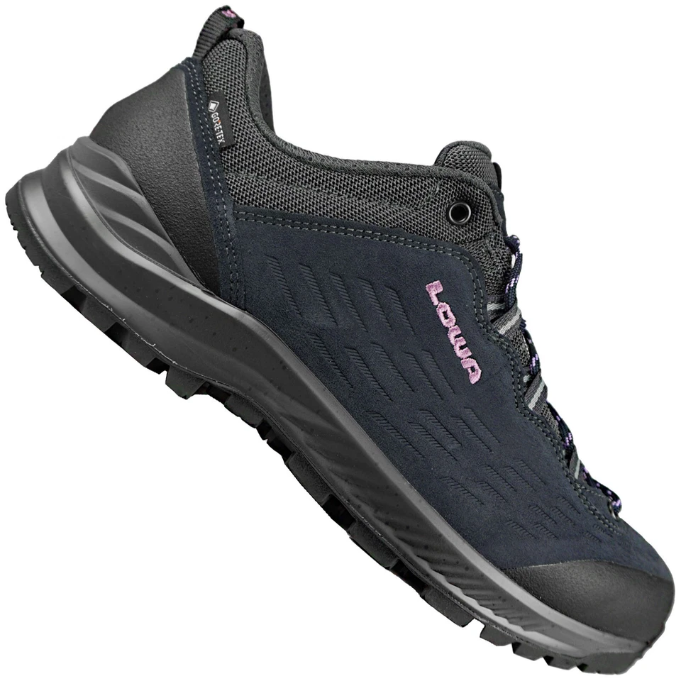Lowa Explorer II GTX Wide Damen-Wanderschuhe Trekkingschuhe Outdoor-Schuhe Navy