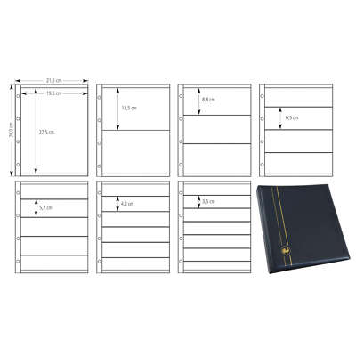 Briefmarken Album / Hüllen ''Individual-Perfekt PLUS'' (passt in LEUCHTTURM VARIO)