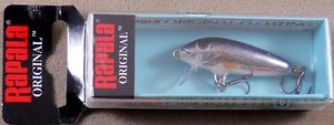 Rapala Original Floating Minnow F-3 G Balsa Wood Crankbait Trout Fishing Lure