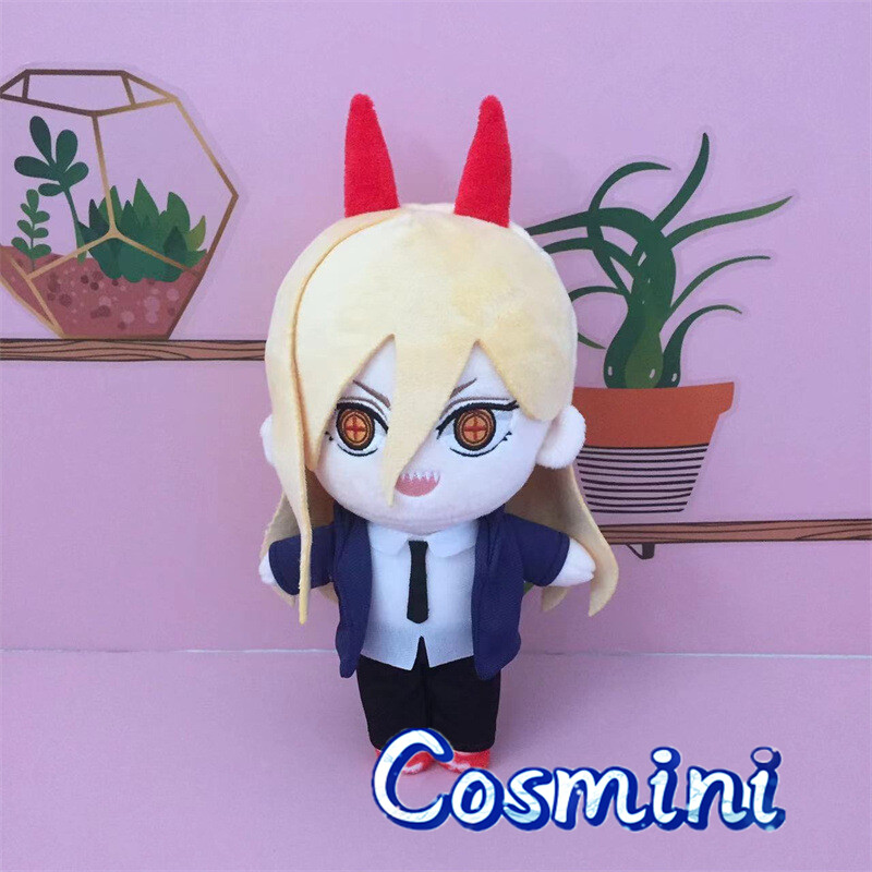 20cm Chainsaw Man Power Plush Doll Stuffed Toy Plushie Kid's