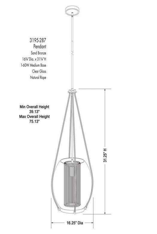 Lámpara colgante Minka Lavery Stutterhein 1 luz arena bronce con pantalla de vidrio Foto 3 de 4