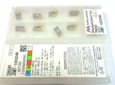 10 MOLDINO Wendeplatten zum Fräsen JDMT 100304 R r0.4 TB6045  Neu H46822