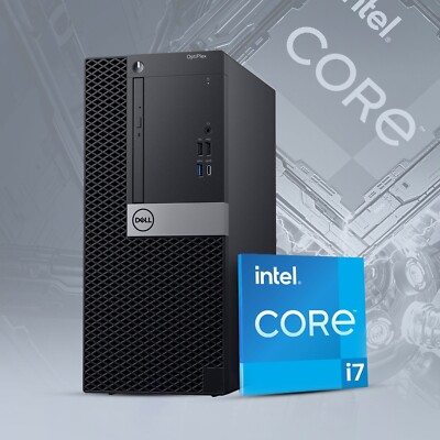 Dell OptiPlex Tower Desktop PC Intel i5-8500 16GB RAM 256GB SSD Wi
