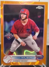 2022 Topps Pro Debut Chrome ETHAN WILSON Orange Lava Refractor PDC-39  06/25