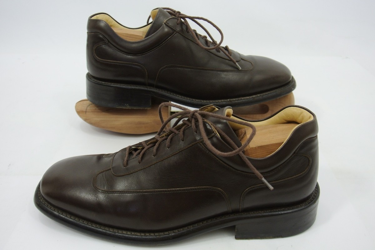 Jean Baptiste Rautureau Golden Leather Sneakers Mens EU 41 Luxury City Designer Jean Baptiste Rautureau France Brown Leather Casual Shoes  main image 4