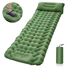 Matelas Gonflable Ultraléger avec Oreillers pour Camping Randonnée Trekking