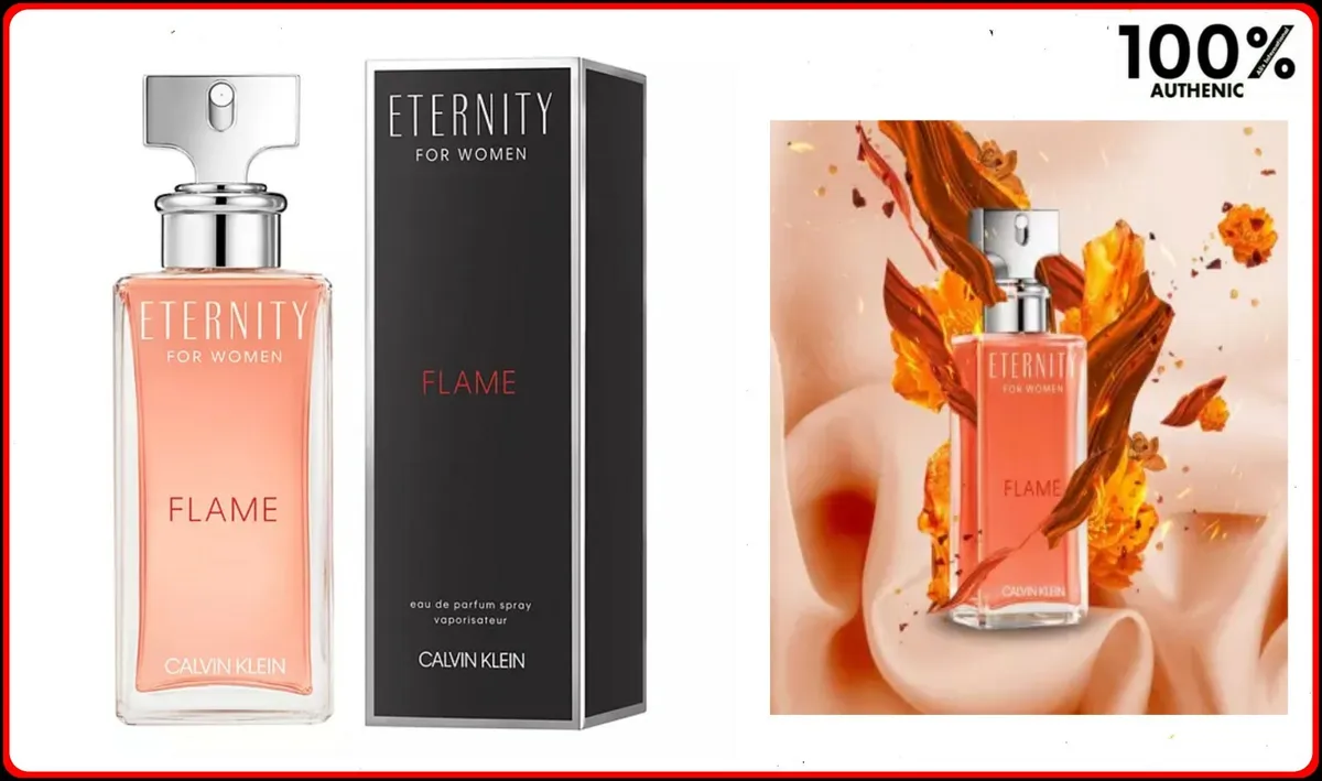 Eternity Flame Calvin Klein 3.4oz Eau De Parfum Women Spray New | eBay