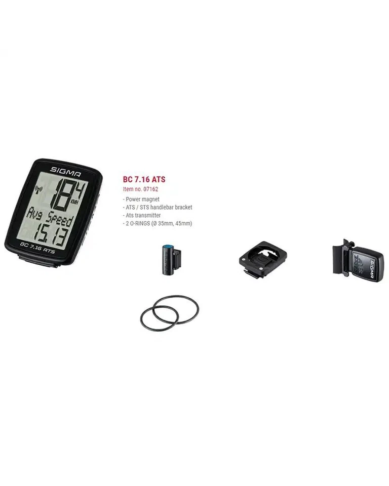 - Sigma BC 7.16 ATS Ciclocomputer Wireless - Immagine 4 di 4