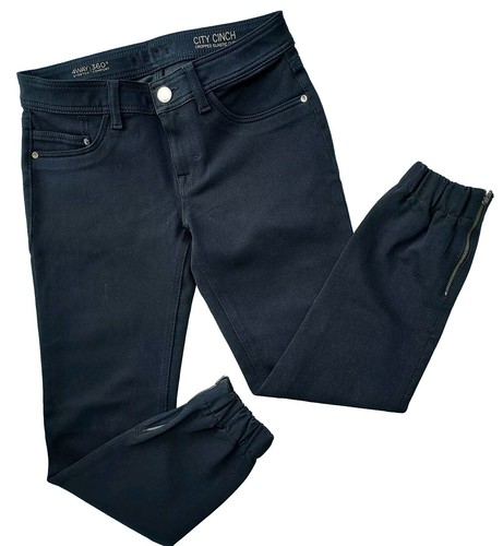 DL1961 Size 27 Black Jogger Pant Mid Rise NEW NWOT Cropped City Cinch - Picture 2 of 13