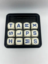 Boggle Replacement Parts 12 Blue Letter Dice & Boggle Shaker Box  READ DETAILS