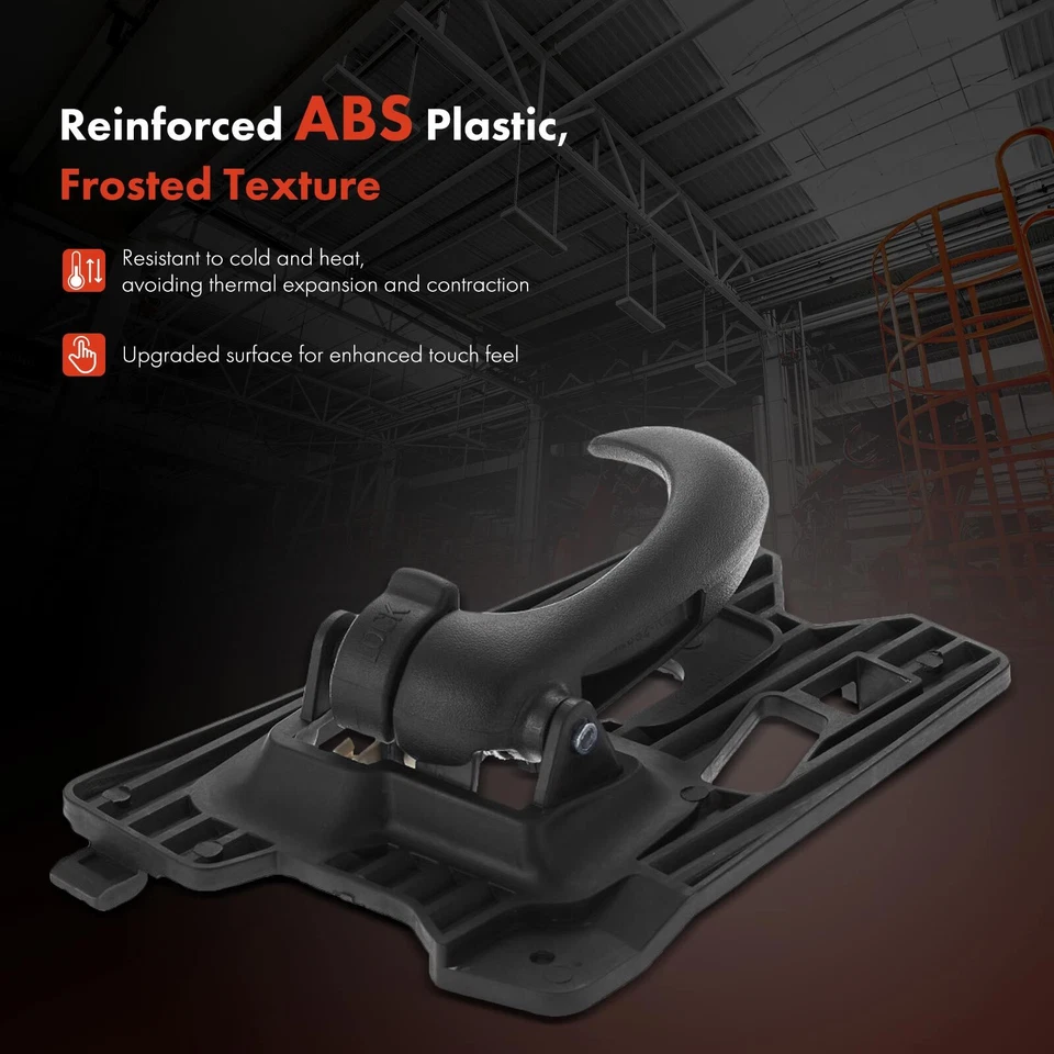 Manija de puerta interior lateral trasera negra 2 piezas para Chevy Malibu Classic Olds Cutlass Foto 3 de 4