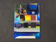2004 LEAF CERTIFIED MATERIALS BEN ROETHLISBERGER ROOKIE MIRROR BLUE RELIC 20/50