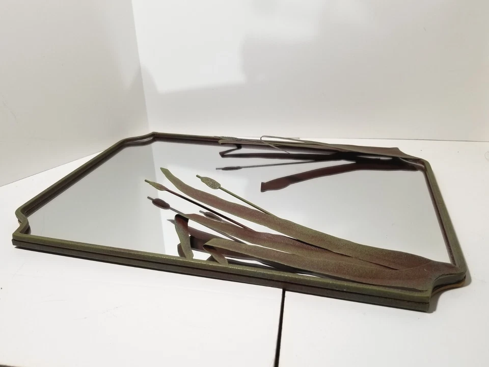 Espejo de pared de cola de gato de colección y 2 apliques para velas a juego portavelas decorativos  Foto 2 de 4