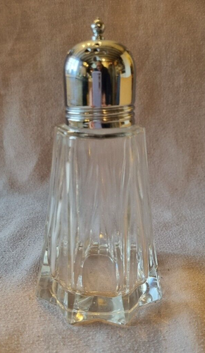 Vintage sugar shaker with stainless steel top - approx 15cm height - Picture 2 of 4