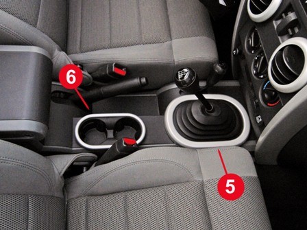 Enjoliveur de porte gobelets Jeep Wrangler JK anti-rayures argenté