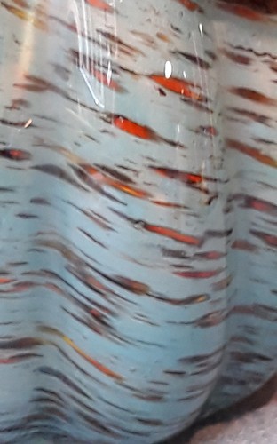 Hand Blown Glass - Art Glass Turquoise and Multi Color Squash - Picture 9 of 9