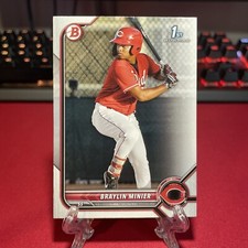 2022 Bowman 1st Bowman Paper Prospect #BP-93 Braylin Minier Cincinnati Reds A580