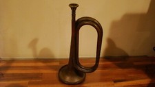 Trumpet Horn Brass Rotary Boy Scout Coronet Very Old Unknown Maker Antique