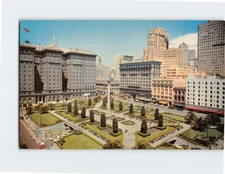 Postcard Union Square San Francisco California USA