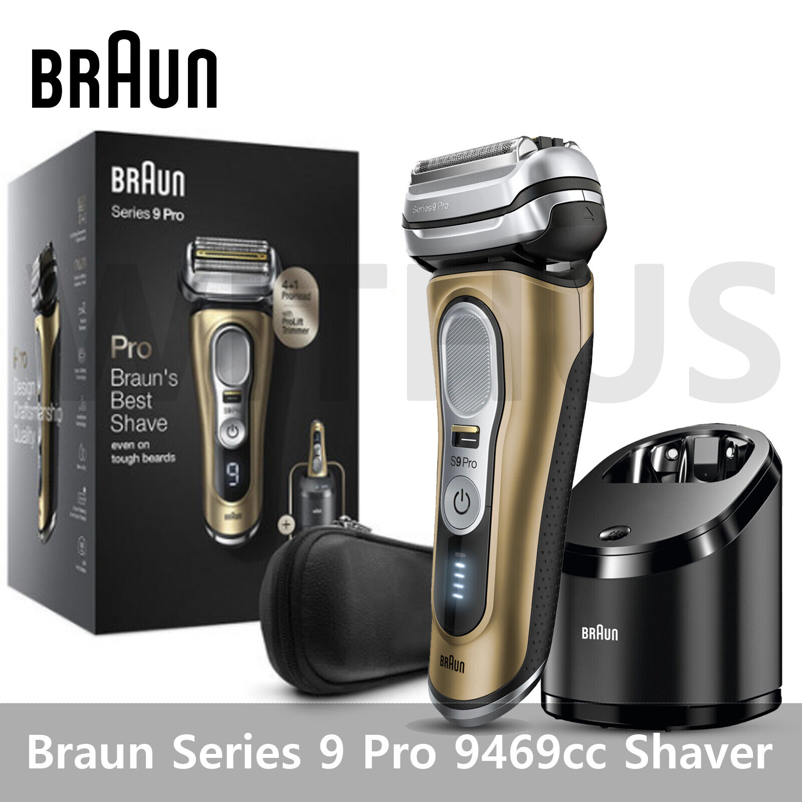 Braun Elektrorasierer »Series 9 Pro 9486cc«, 5-Stufen-Reinigungs