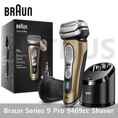 Braun Series 9 Pro 9469cc Cordless Men's Electric Shaver w/ Clean&Charge  Station