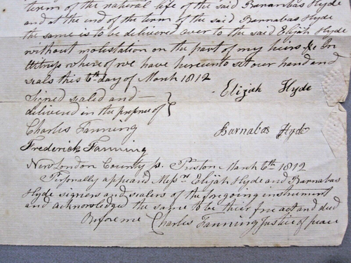 1812 INDENTURE from Lisbon, New York - an Original Document - Picture 4 of 6