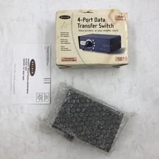 Belkin 4-Port Data Transfer data Switch P57143 UNTESTED IN BOX READ