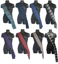 4ft Length Traditonal Scottish Tartan Sash Burns Night Hogmanay Fancy Dress 
