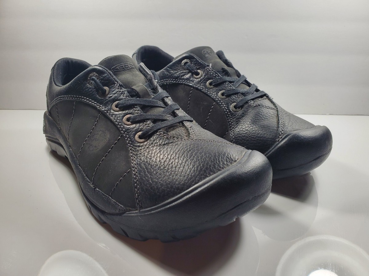 KEEN Presidio Hiking Shoe Women's Leather Black Size 10